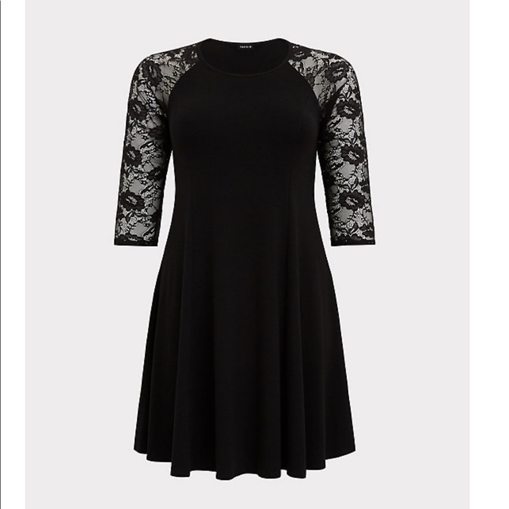 Black lace dress